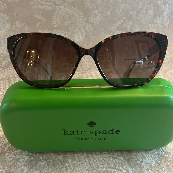 Brand New Kate Spade Philippa Cat Eye Tortoise Polarized Sunglasses Brown Lens - Picture 1 of 16